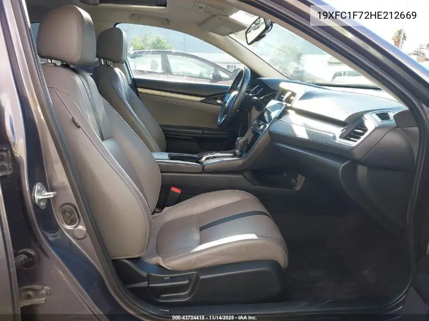 19XFC1F72HE212669 2017 Honda Civic Ex-L
