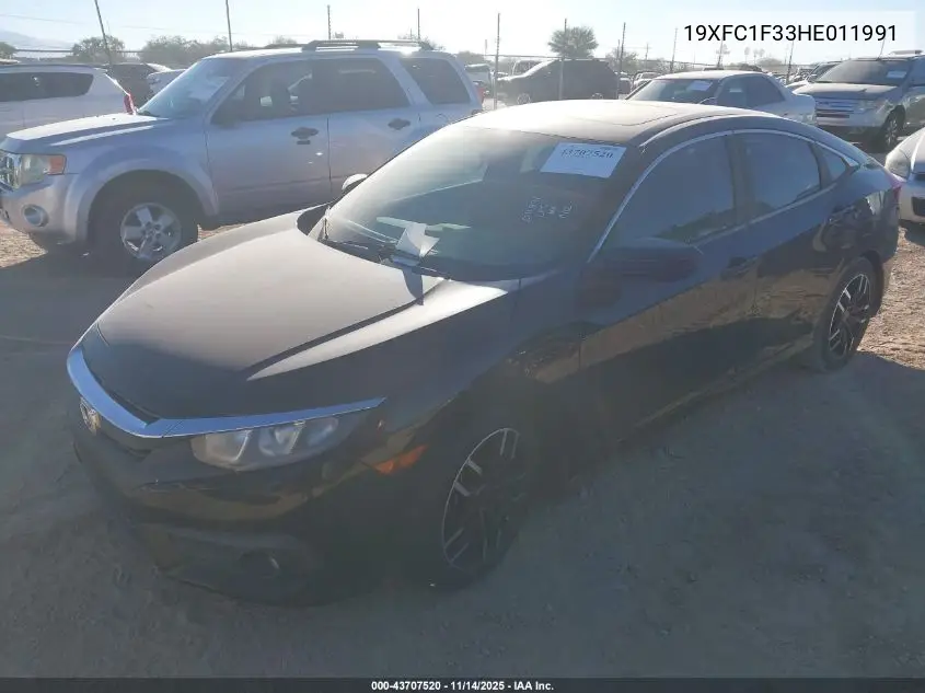 19XFC1F33HE011991 2017 Honda Civic Ex-T
