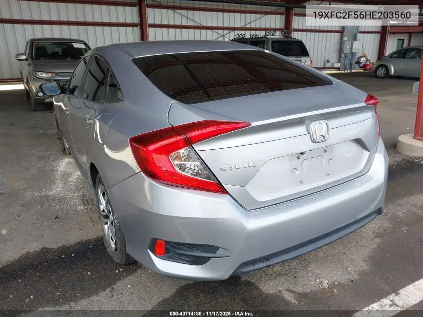 19XFC2F56HE203560 2017 Honda Civic Lx
