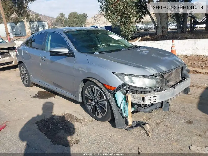 2HGFC1F33HH631018 2017 Honda Civic Ex-T
