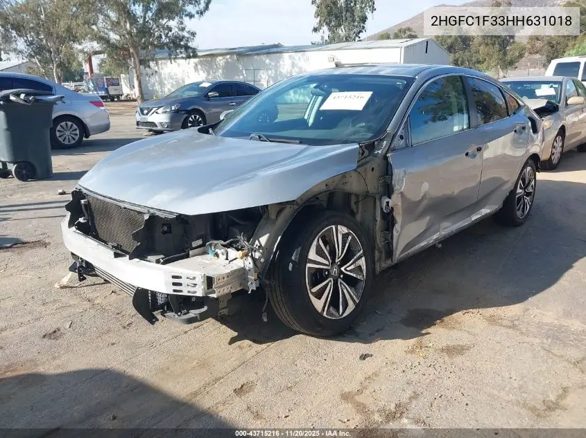 2HGFC1F33HH631018 2017 Honda Civic Ex-T