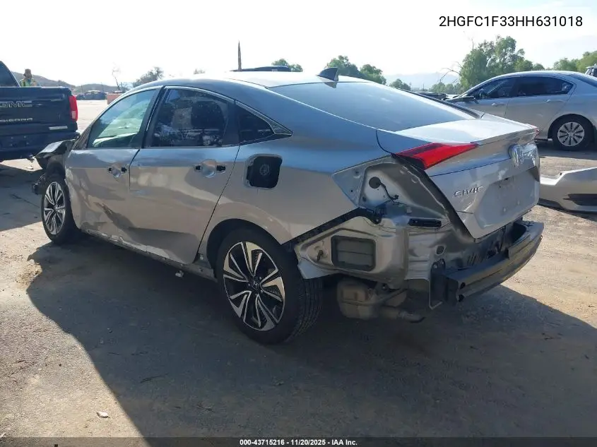 2HGFC1F33HH631018 2017 Honda Civic Ex-T