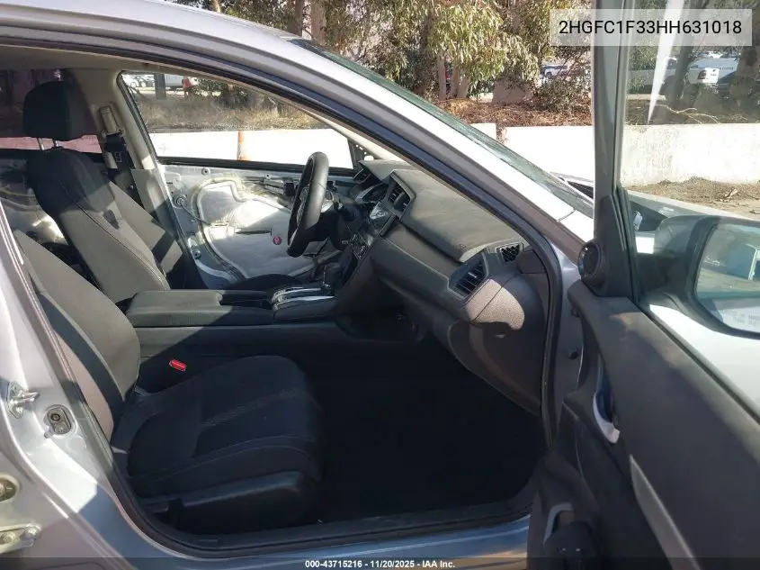 2HGFC1F33HH631018 2017 Honda Civic Ex-T