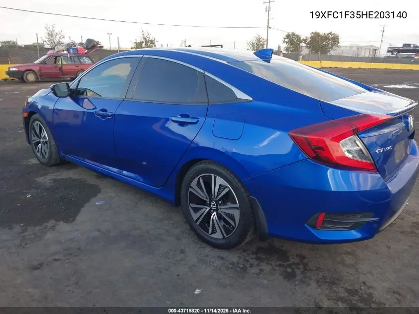 19XFC1F35HE203140 2017 Honda Civic Ex-T