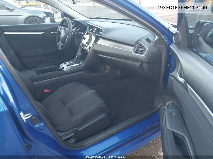 19XFC1F35HE203140 2017 Honda Civic Ex-T