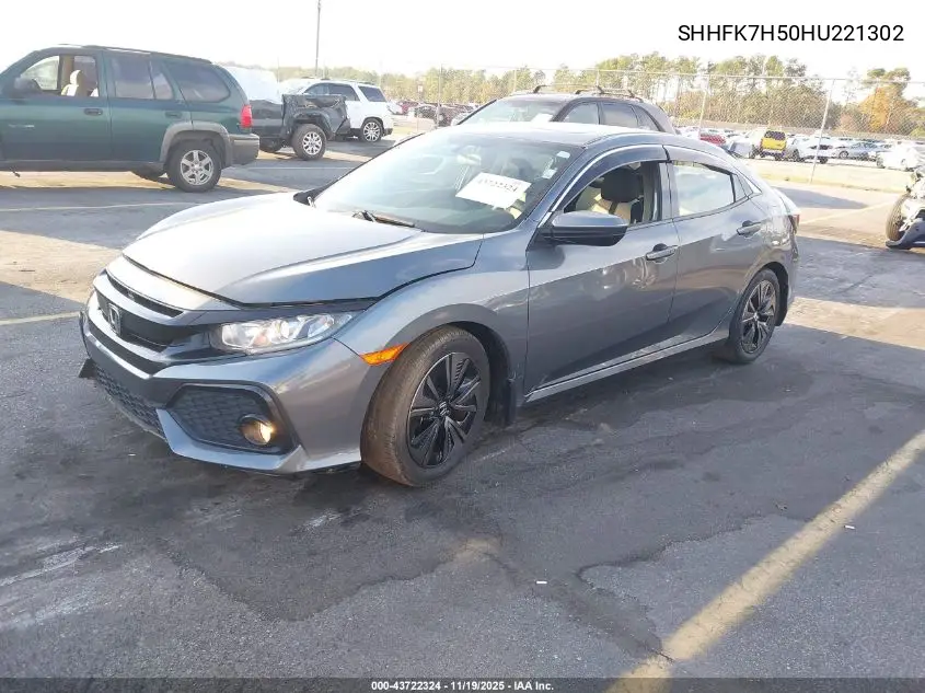 SHHFK7H50HU221302 2017 Honda Civic Ex