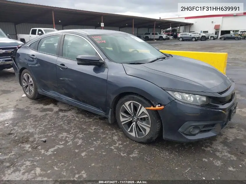 2HGFC1F31HH639991 2017 Honda Civic Ex-T