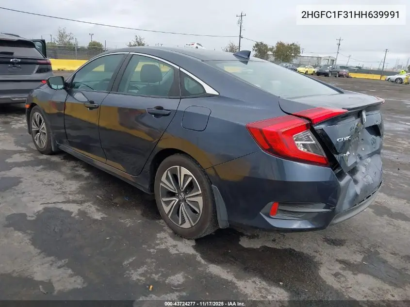 2HGFC1F31HH639991 2017 Honda Civic Ex-T