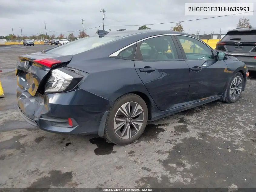 2HGFC1F31HH639991 2017 Honda Civic Ex-T