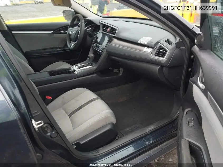 2HGFC1F31HH639991 2017 Honda Civic Ex-T