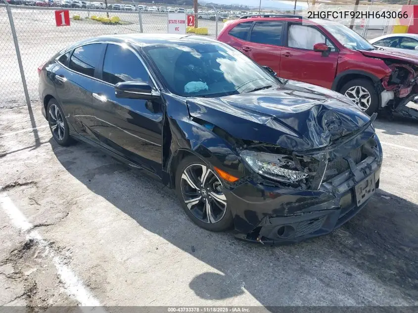 2HGFC1F92HH643066 2017 Honda Civic Touring