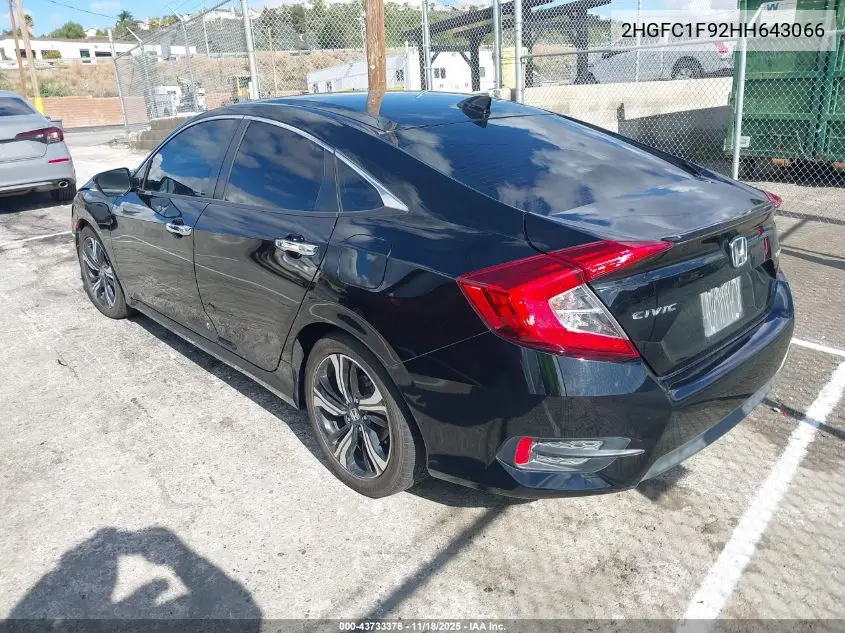 2HGFC1F92HH643066 2017 Honda Civic Touring