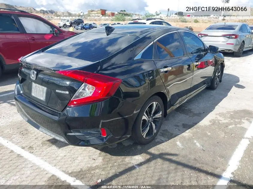 2HGFC1F92HH643066 2017 Honda Civic Touring