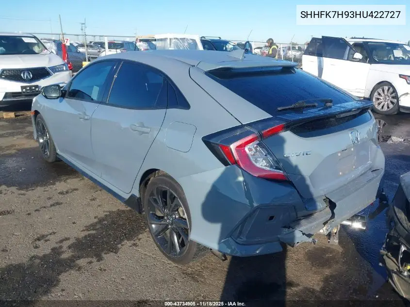 SHHFK7H93HU422727 2017 Honda Civic Sport Touring