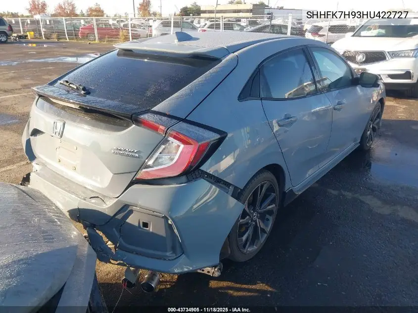 SHHFK7H93HU422727 2017 Honda Civic Sport Touring