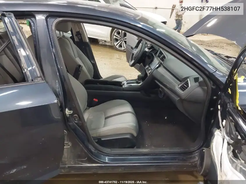 2HGFC2F77HH538107 2017 Honda Civic Ex