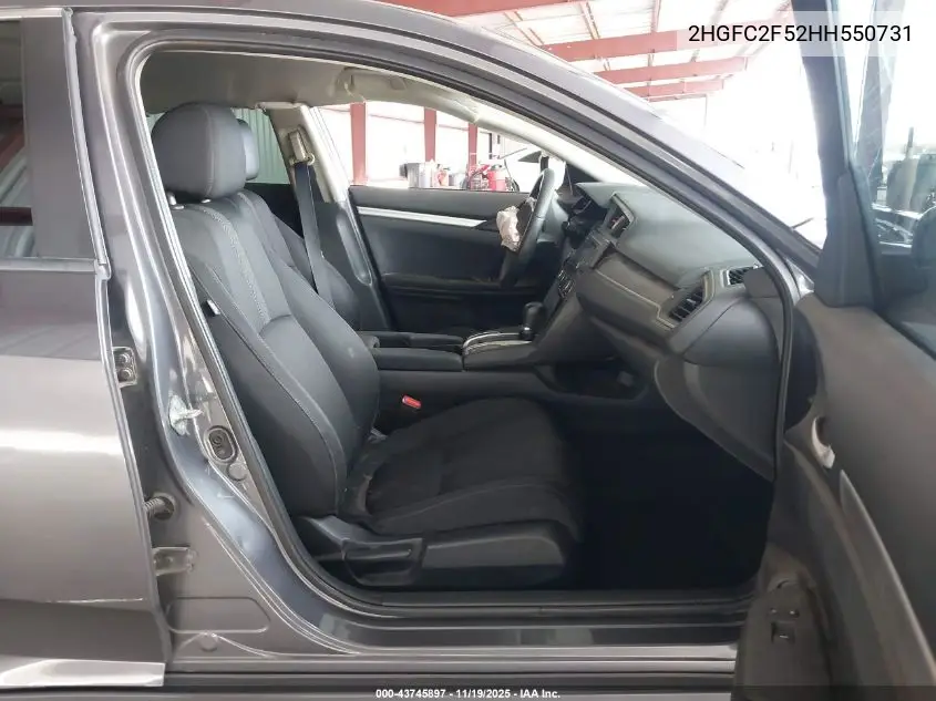 2HGFC2F52HH550731 2017 Honda Civic Lx