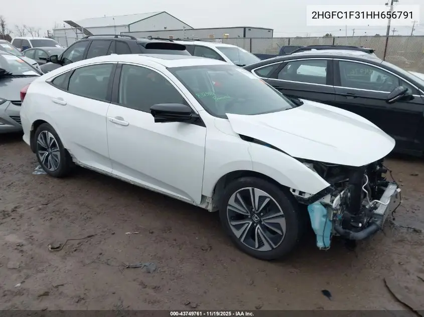 2HGFC1F31HH656791 2017 Honda Civic Ex-T