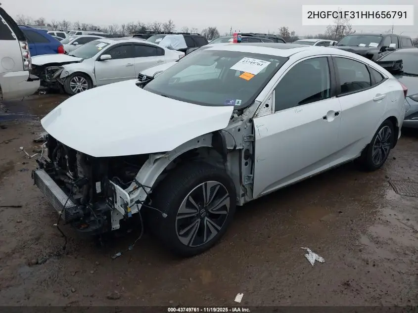 2HGFC1F31HH656791 2017 Honda Civic Ex-T