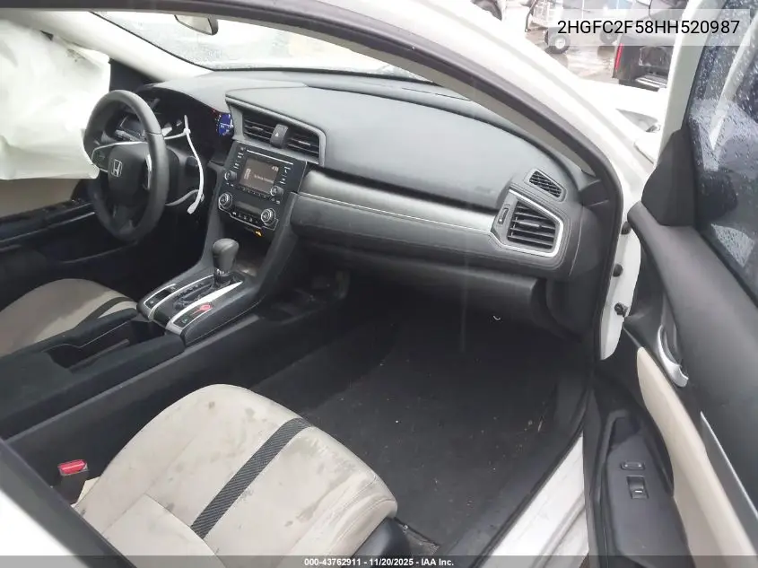 2HGFC2F58HH520987 2017 Honda Civic Lx