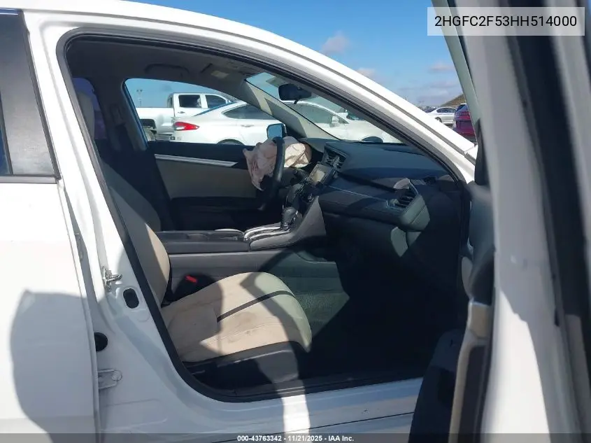 2HGFC2F53HH514000 2017 Honda Civic Lx