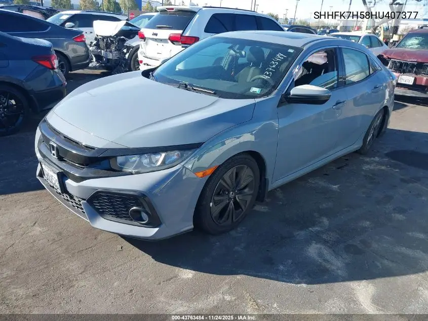 SHHFK7H58HU407377 2017 Honda Civic Ex
