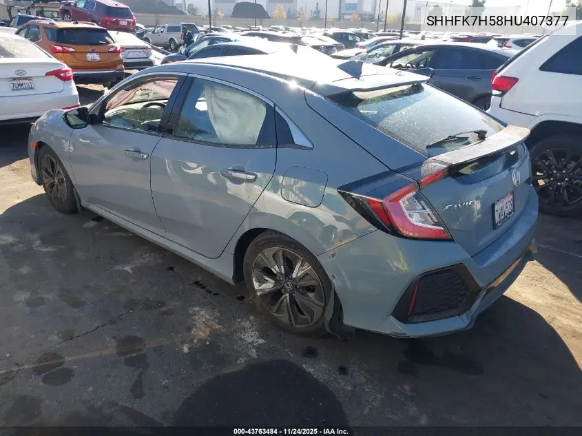 SHHFK7H58HU407377 2017 Honda Civic Ex