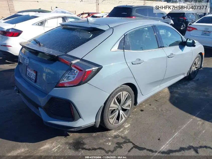 SHHFK7H58HU407377 2017 Honda Civic Ex