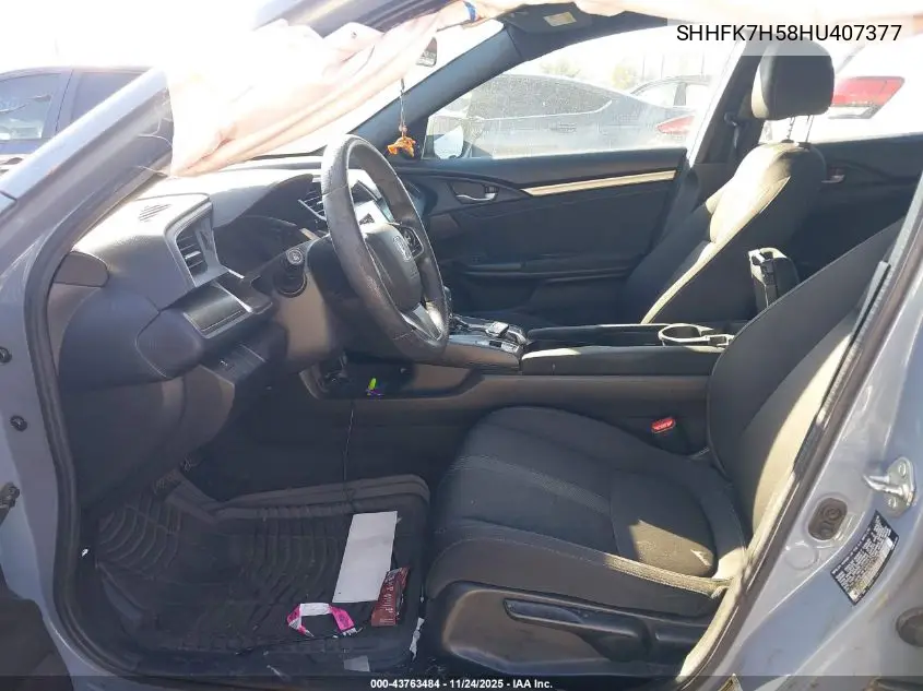 SHHFK7H58HU407377 2017 Honda Civic Ex