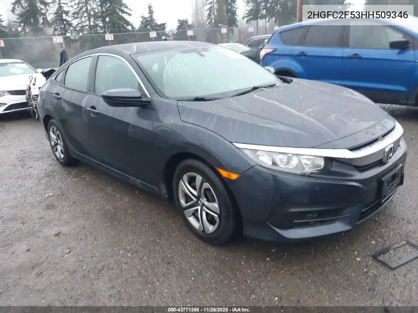 2HGFC2F53HH509346 2017 Honda Civic Lx