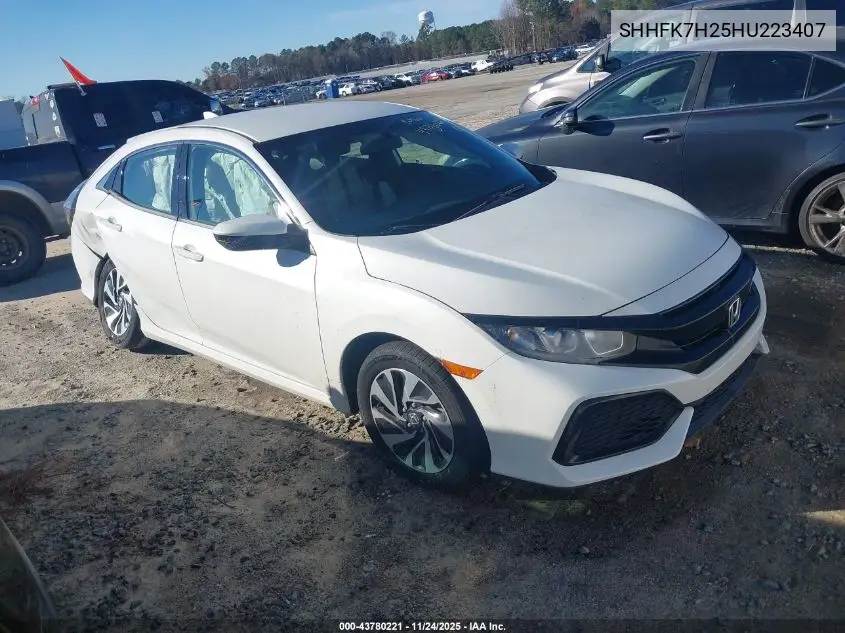 SHHFK7H25HU223407 2017 Honda Civic Lx