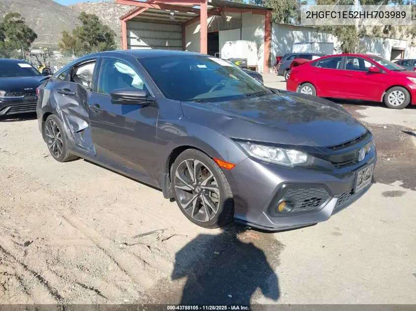 2HGFC1E52HH703989 2017 Honda Civic Si