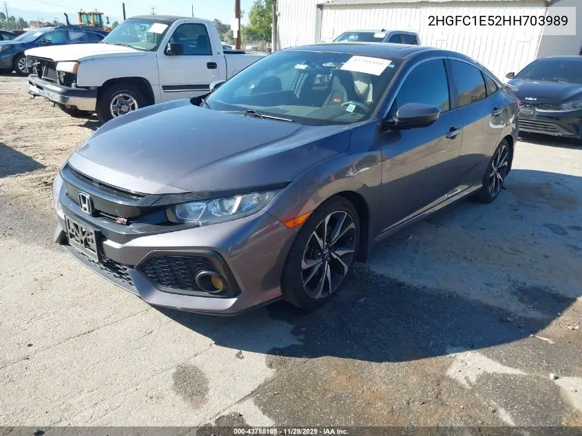 2HGFC1E52HH703989 2017 Honda Civic Si