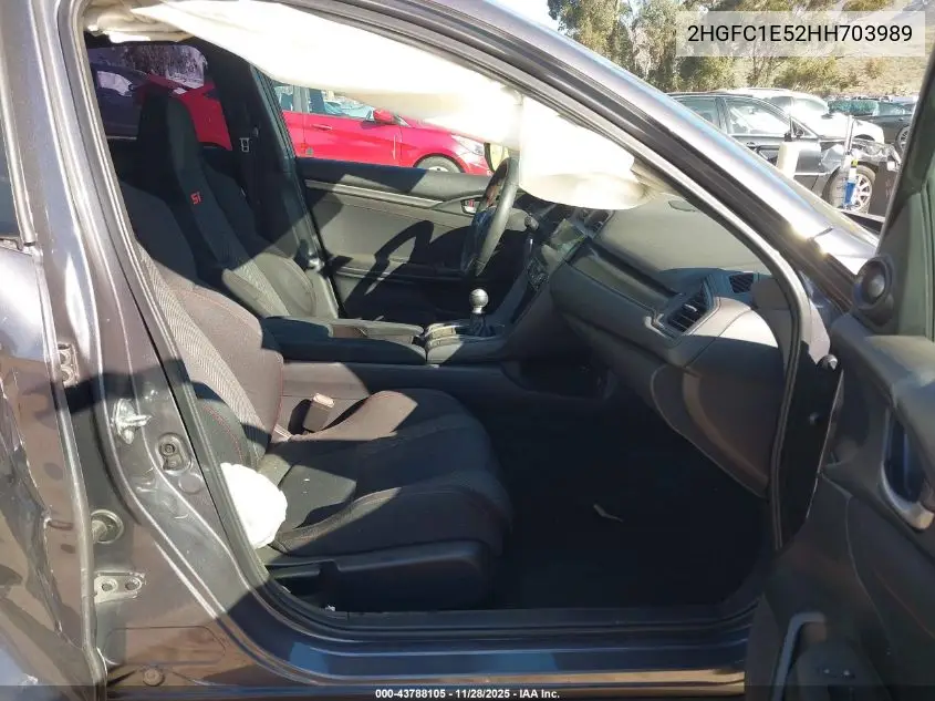 2HGFC1E52HH703989 2017 Honda Civic Si
