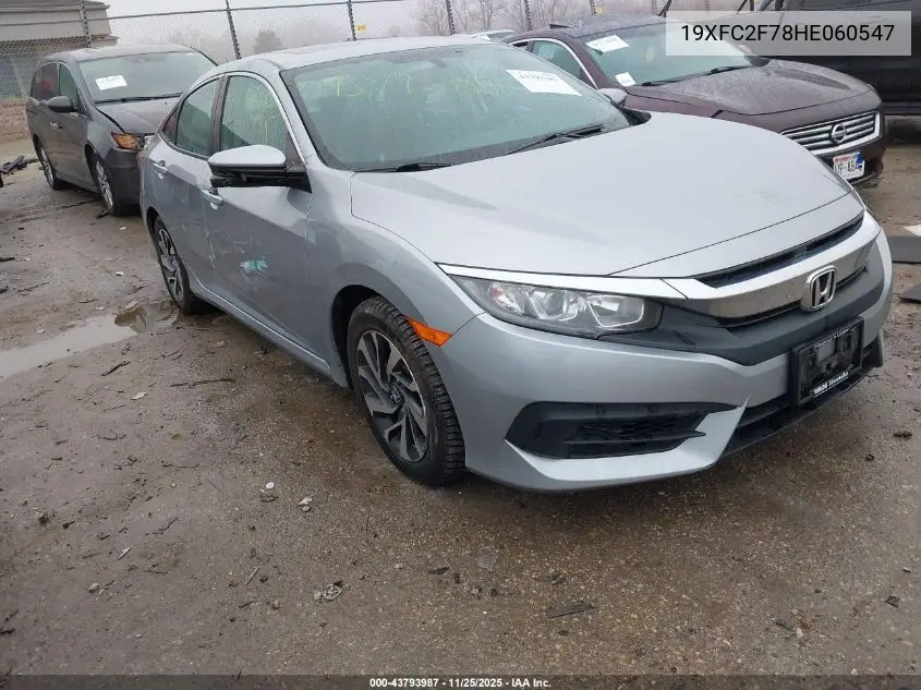 19XFC2F78HE060547 2017 Honda Civic Ex