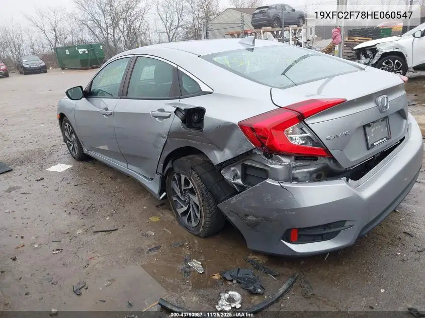 19XFC2F78HE060547 2017 Honda Civic Ex