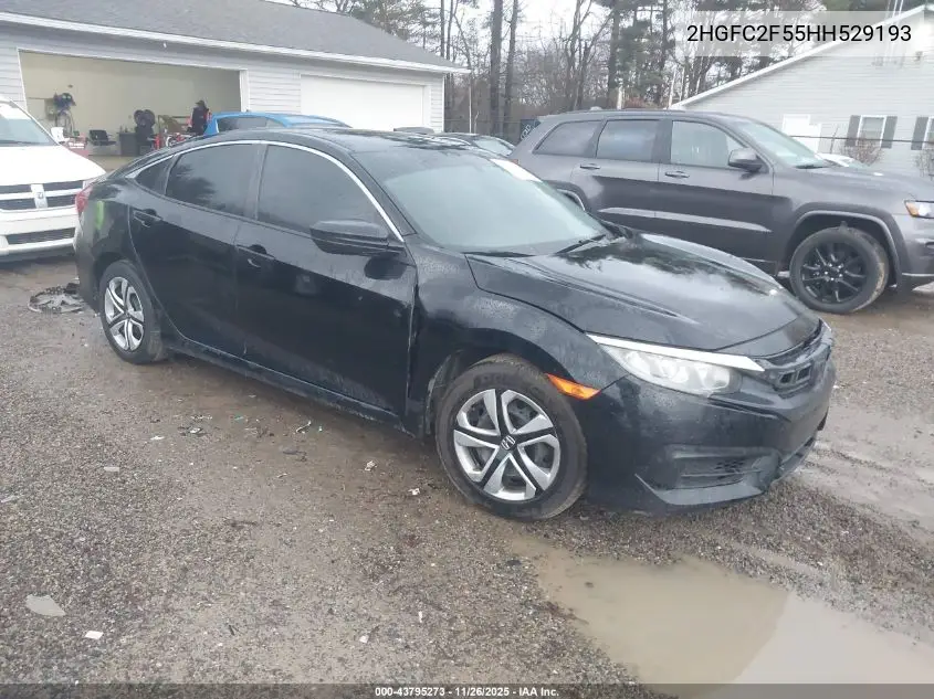 2HGFC2F55HH529193 2017 Honda Civic Lx