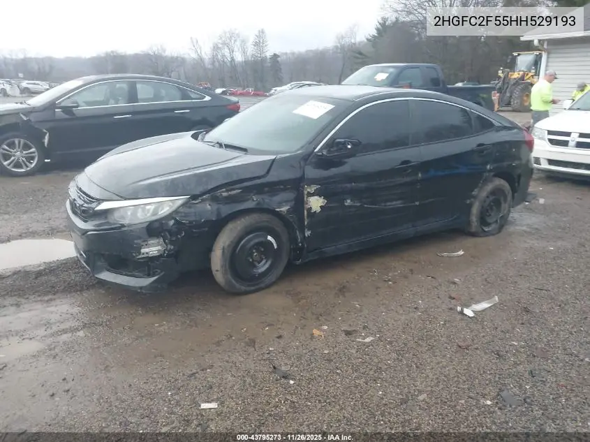 2HGFC2F55HH529193 2017 Honda Civic Lx
