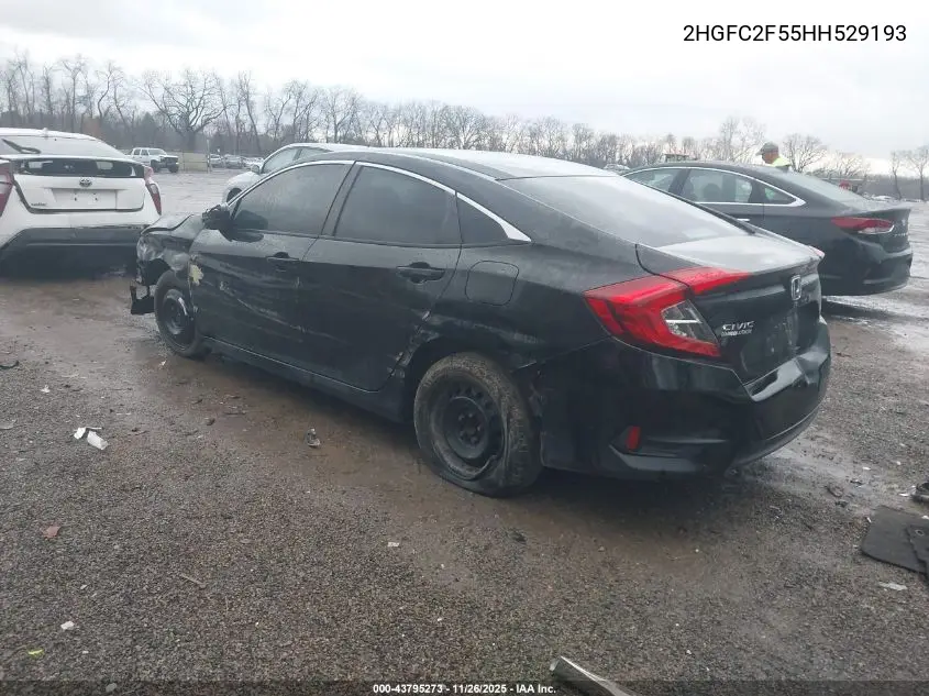 2HGFC2F55HH529193 2017 Honda Civic Lx