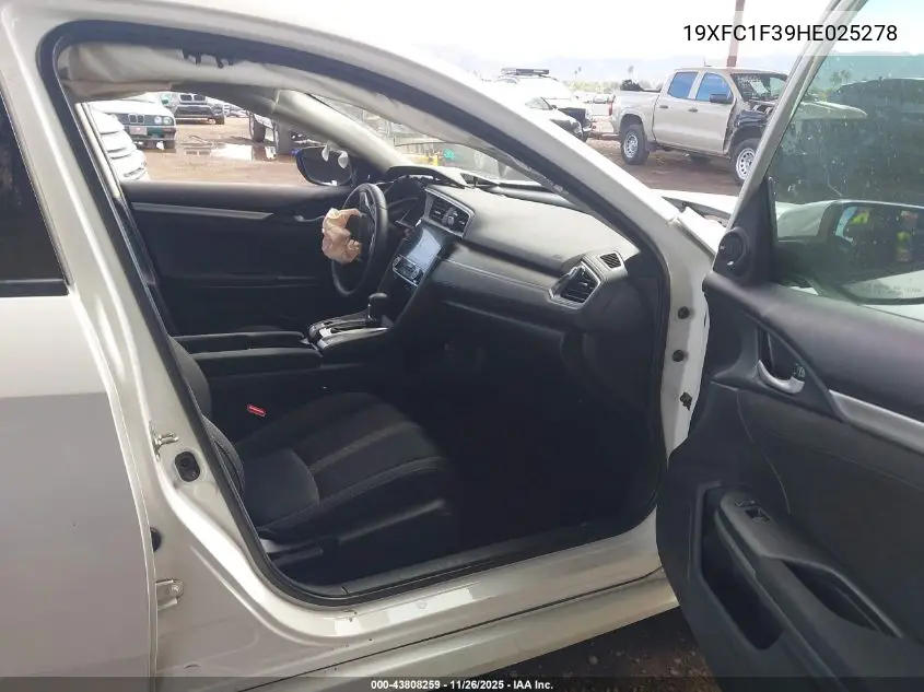 19XFC1F39HE025278 2017 Honda Civic Ex-T