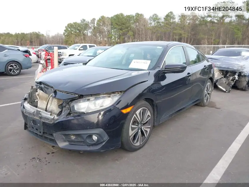 19XFC1F34HE204845 2017 Honda Civic Ex-T