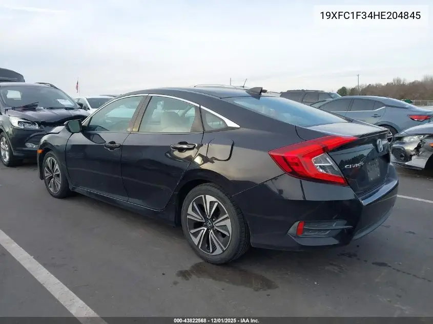 19XFC1F34HE204845 2017 Honda Civic Ex-T