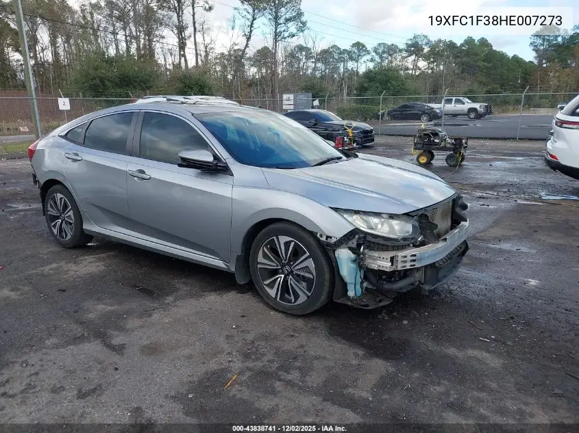 19XFC1F38HE007273 2017 Honda Civic Ex-T