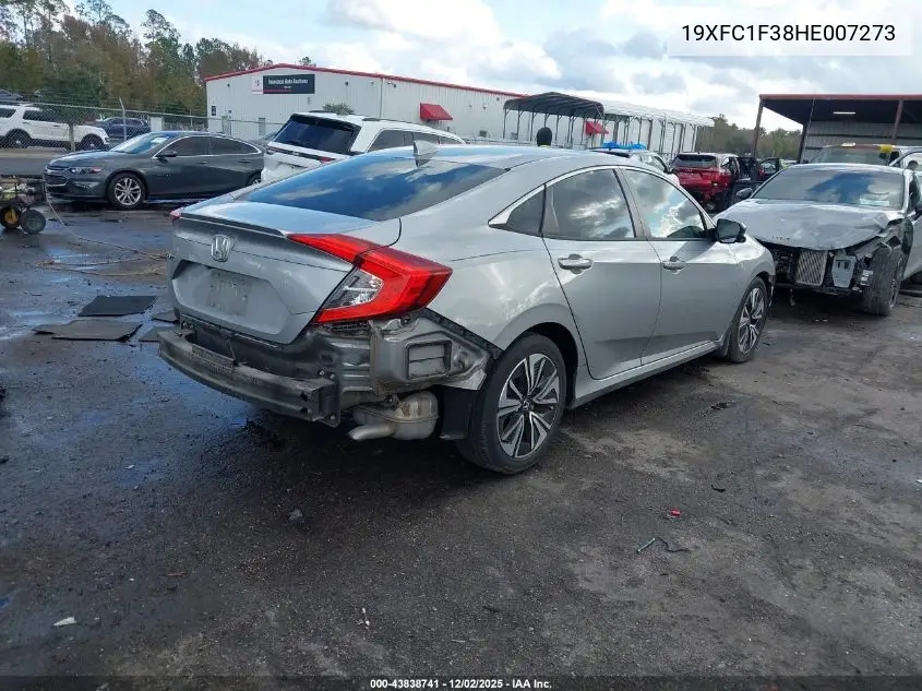 19XFC1F38HE007273 2017 Honda Civic Ex-T