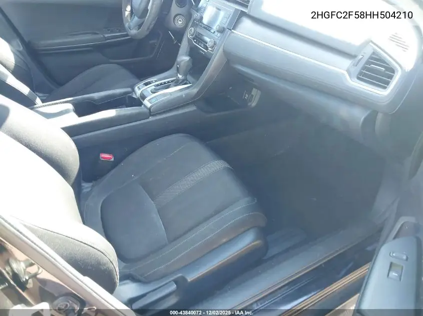 2HGFC2F58HH504210 2017 Honda Civic Lx