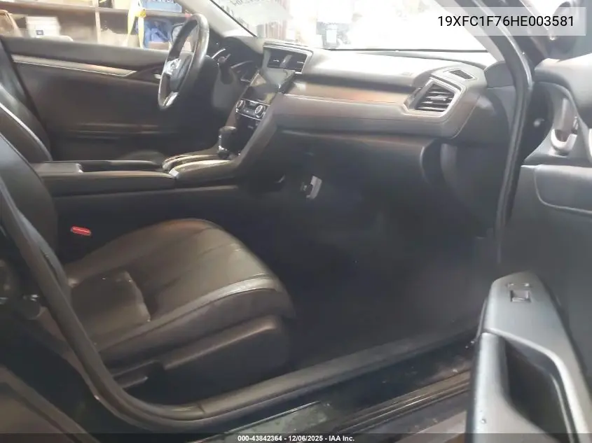 19XFC1F76HE003581 2017 Honda Civic Ex-L
