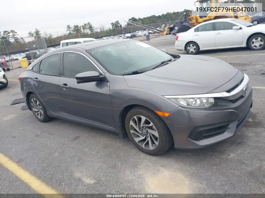 19XFC2F79HE047001 2017 Honda Civic Ex