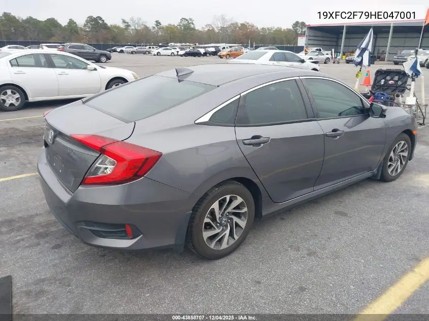 19XFC2F79HE047001 2017 Honda Civic Ex