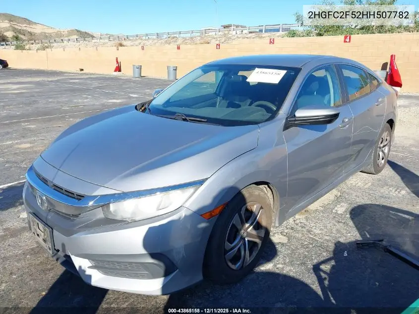 2HGFC2F52HH507782 2017 Honda Civic Lx