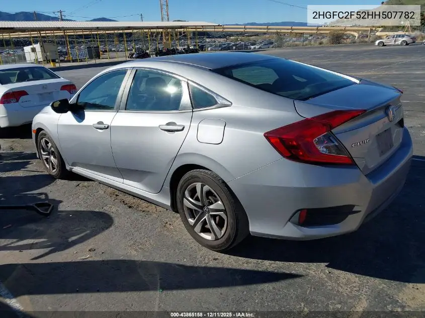 2HGFC2F52HH507782 2017 Honda Civic Lx